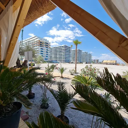 Sole 5 By Wave - Luxury 60mp Cu Terasa Si La Mare, Acces Direct Pe Plaja Ohiohi Beach- Mamaia Nord - Restaurant, Parcare Gratuita 아파트 Năvodari