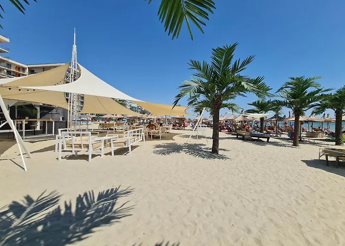 Sole 5 By Wave - Luxury 60mp Cu Terasa Si La Mare, Acces Direct Pe Plaja Ohiohi Beach- Mamaia Nord - Restaurant, Parcare Gratuita * Năvodari