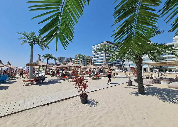 Sole 5 By Wave - Luxury 60mp Cu Terasa Si La Mare, Acces Direct Pe Plaja Ohiohi Beach- Mamaia Nord - Restaurant, Parcare Gratuita Διαμέρισμα *